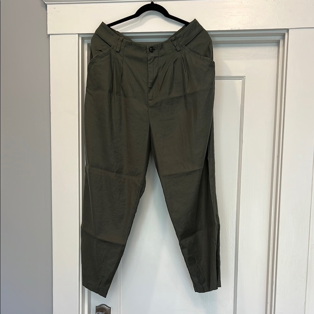 Women’s Olive Green “Boyfriend” Pants